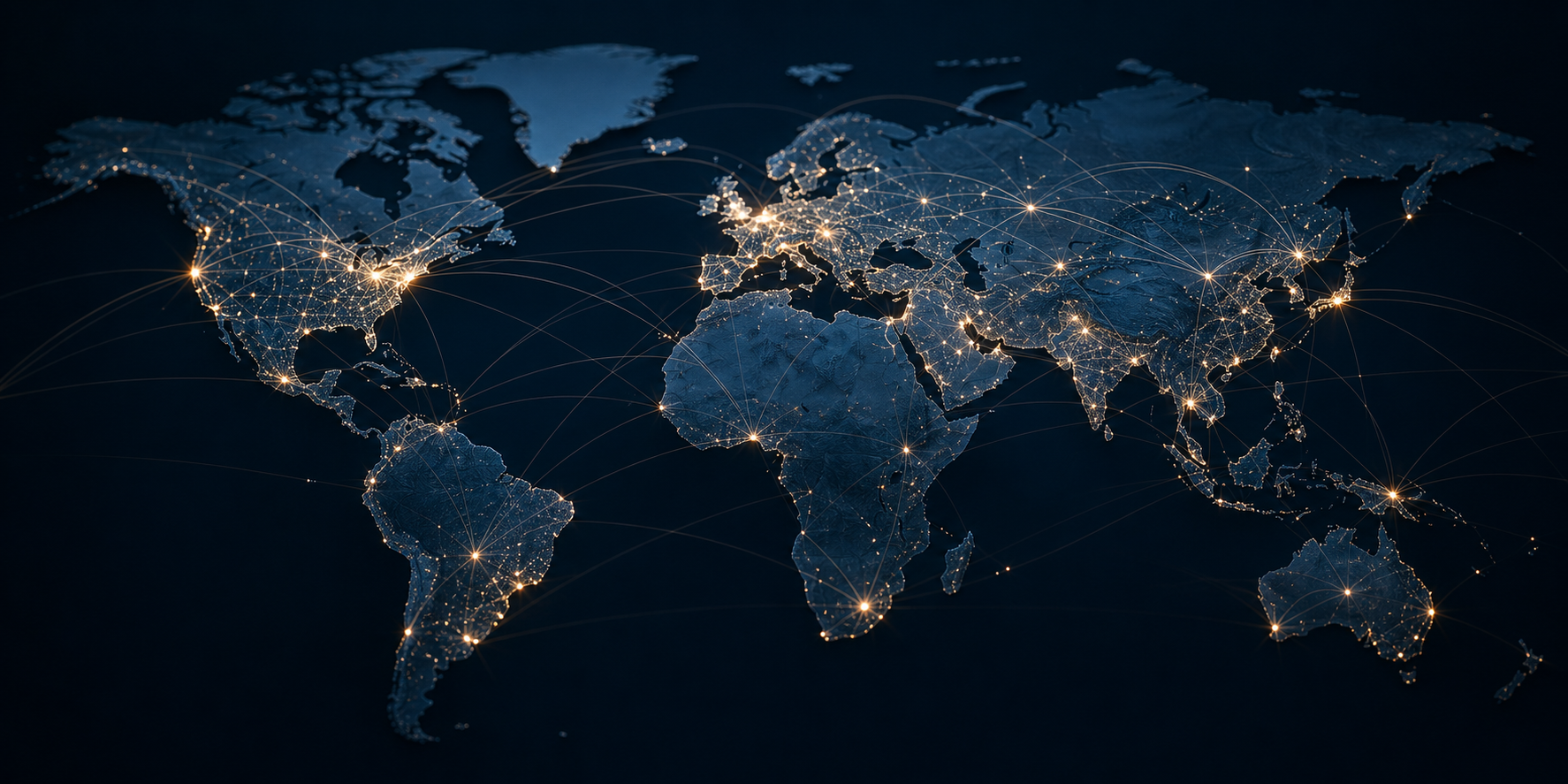 World map representing corporate administration