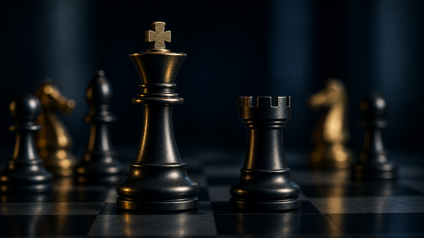 Chess pieces representing strategic advisory